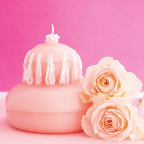 LADUREE Rose Scented Candle BOUGIE RELIGIEUSE The & Beaute Paris - Pink & White - Picture 5 of 14